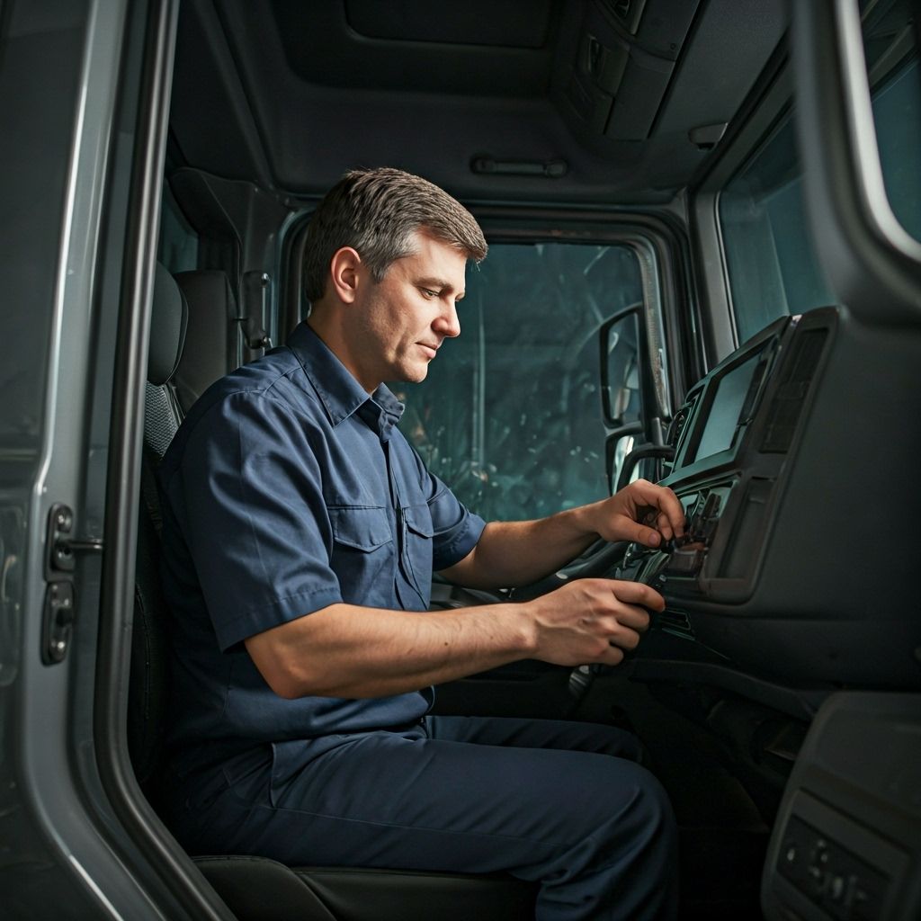 Professional truck driver